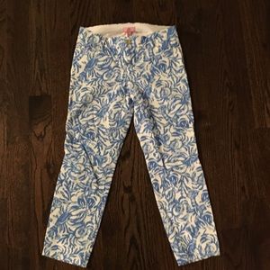 Lilly Pulitzer Sadie cropped pants. on a roll